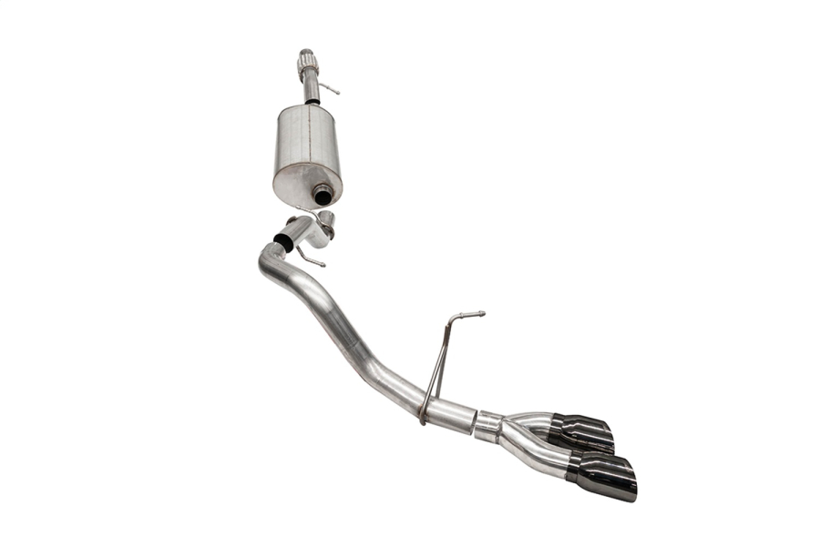 Corsa Performance - Corsa Performance 3.0in. Single Side Exit Cat-Back Exhaust System with Twin 4.0in. Tips - 21125BLK