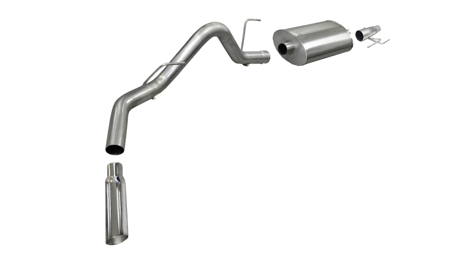 Corsa Performance - Corsa Performance 3.0in. Cat-Back Single Side Exit with Single 4.0in. Polished Slash Cut Tip - 24392