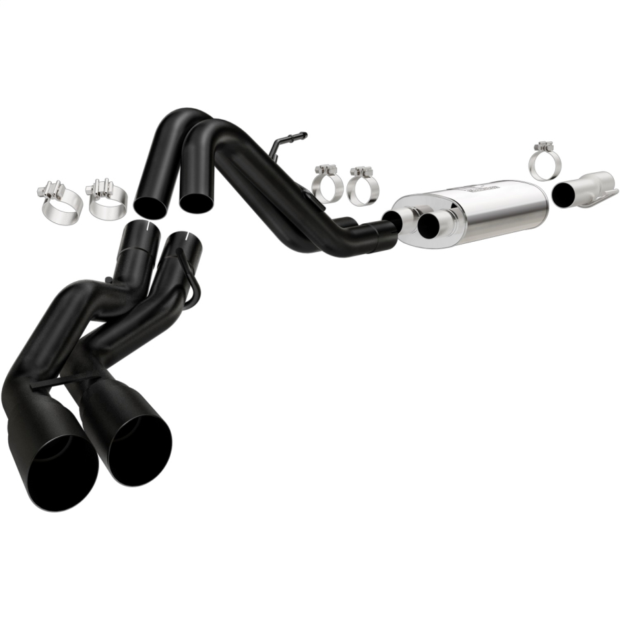 MagnaFlow Exhaust Products - MagnaFlow Exhaust Products Street Series Black Cat-Back System - 15366
