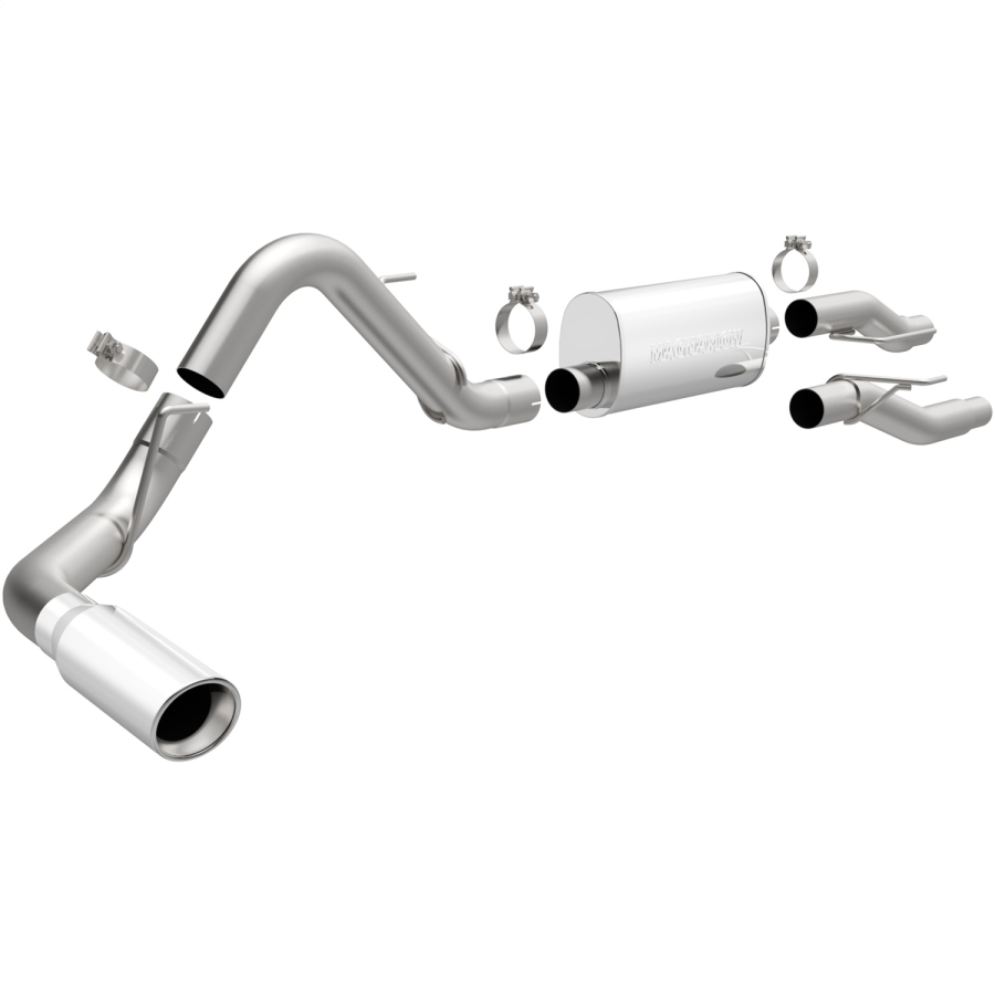 MagnaFlow Exhaust Products - MagnaFlow Exhaust Products Street Series Stainless Cat-Back System - 16518