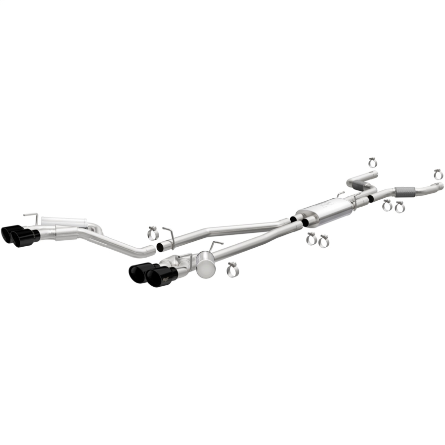 MagnaFlow Exhaust Products - MagnaFlow Exhaust Products Street Series Black Chrome Cat-Back System - 19515