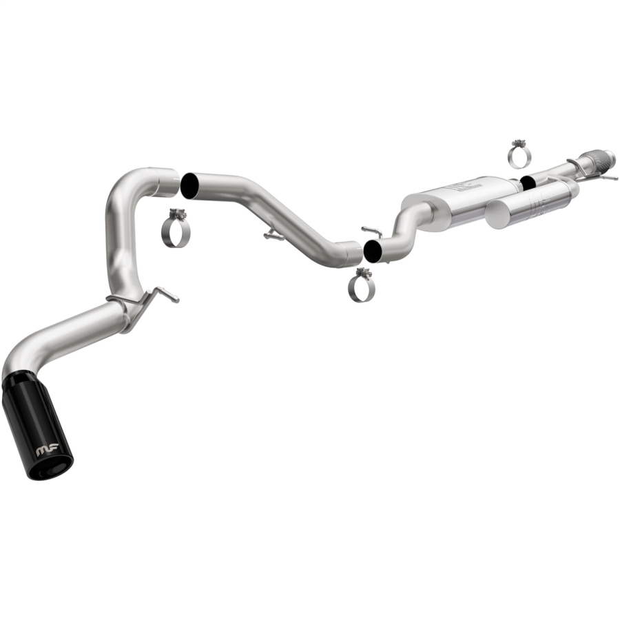 MagnaFlow Exhaust Products - MagnaFlow Exhaust Products Street Series Black Chrome Cat-Back System - 19540