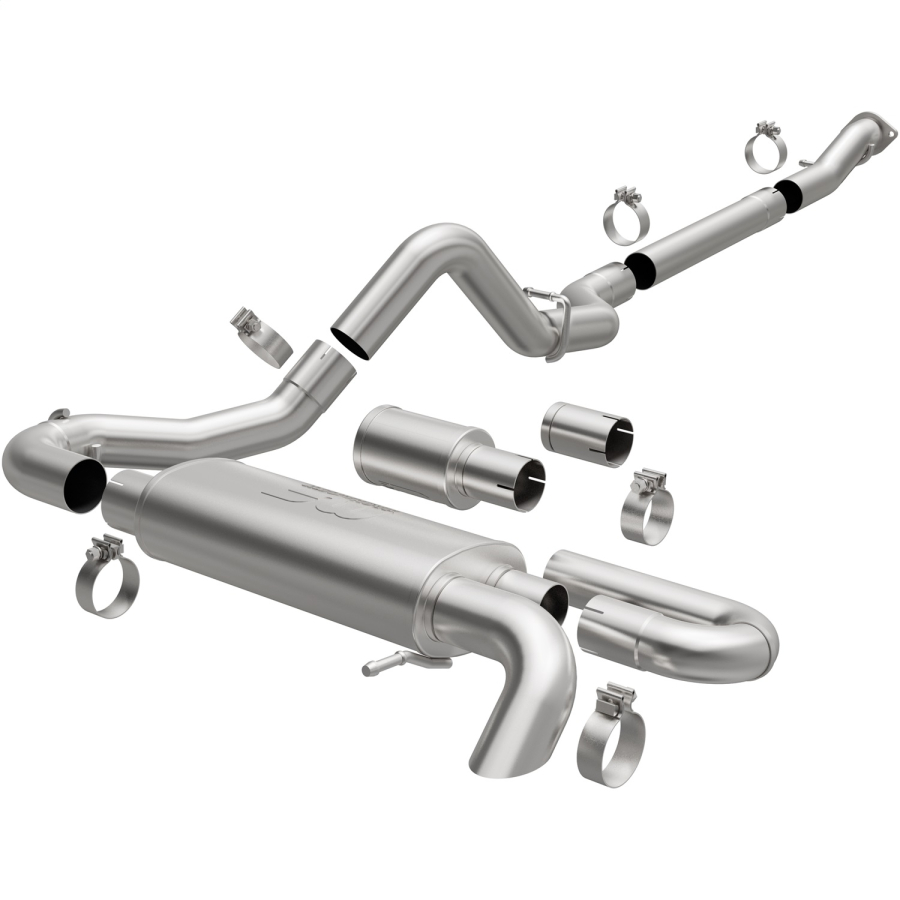 MagnaFlow Exhaust Products - MagnaFlow Exhaust Products Overland Series Stainless Cat-Back System - 19556