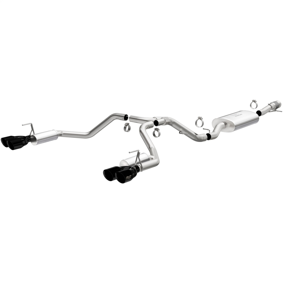 MagnaFlow Exhaust Products - MagnaFlow Exhaust Products Street Series Black Chrome Cat-Back System - 19580