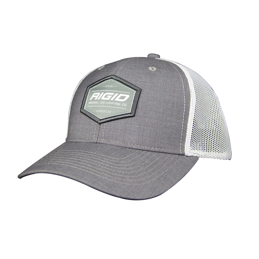 Rigid Industries - Rigid Industries CUSTOM TRUCKER HAT GRAY PATCH GRAY FRONT, WHITE BACK - 1049