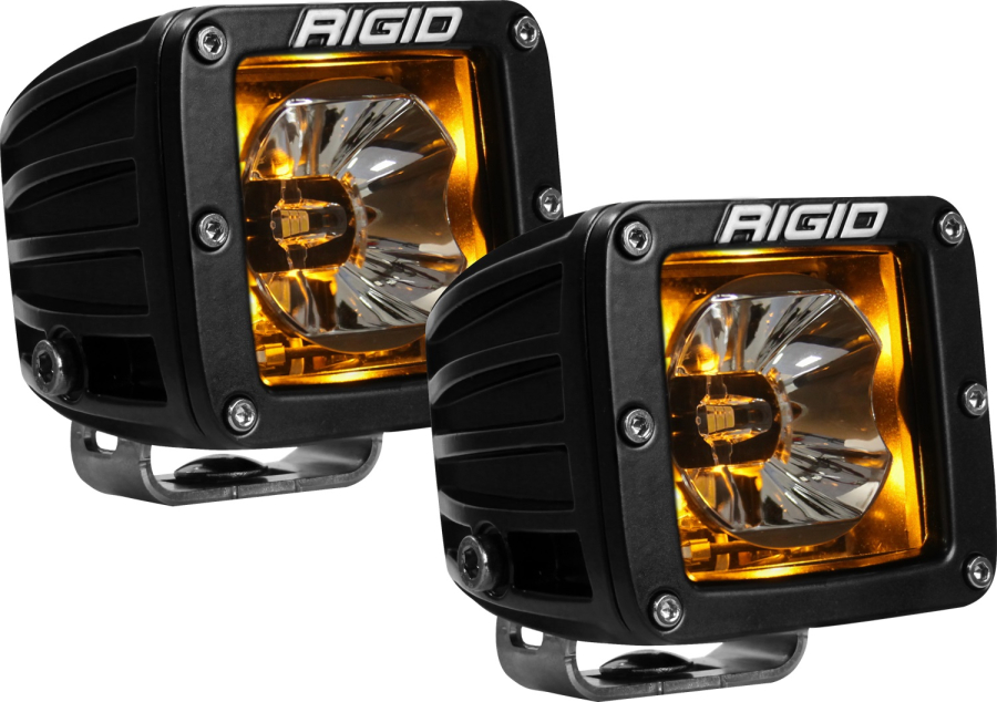 Rigid Industries - RIGID Radiance Pod With Amber Backlight Surface Mount Black Housing Pair - 20204