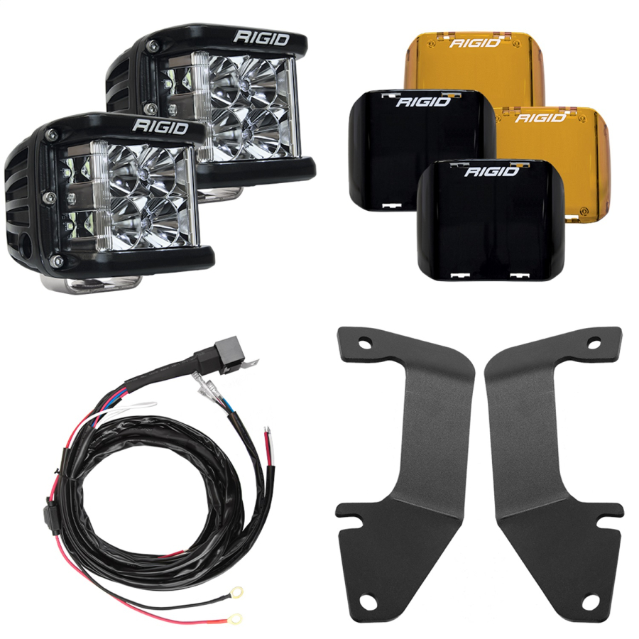 Rigid Industries - RIGID 2014-2020 Toyota Tundra A-Pillar Light Kit Includes D-SS Flood - 46705