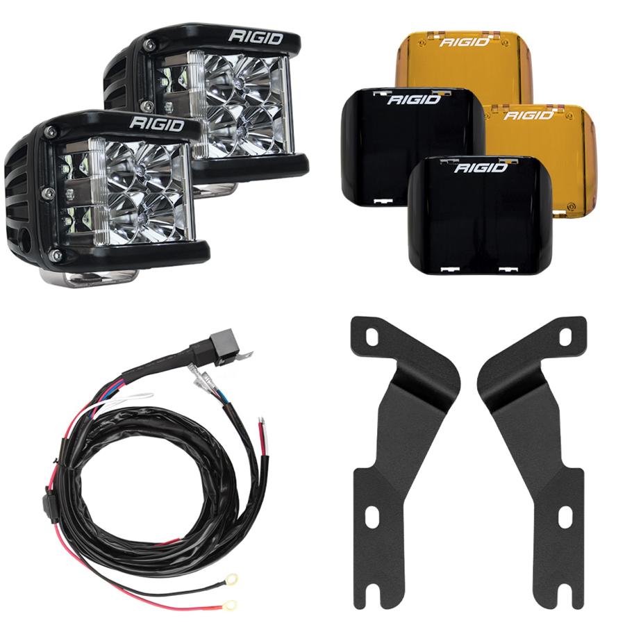 Rigid Industries - RIGID 2016-2020 Toyota Tacoma A-Pillar Light Kit Includes D-SS Flood - 46707