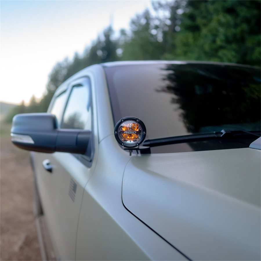 Rigid Industries - Rigid Industries 2019+Dodge RAM 1500 and 2019+TRX A-Pillar LED Light Mounts - 46717