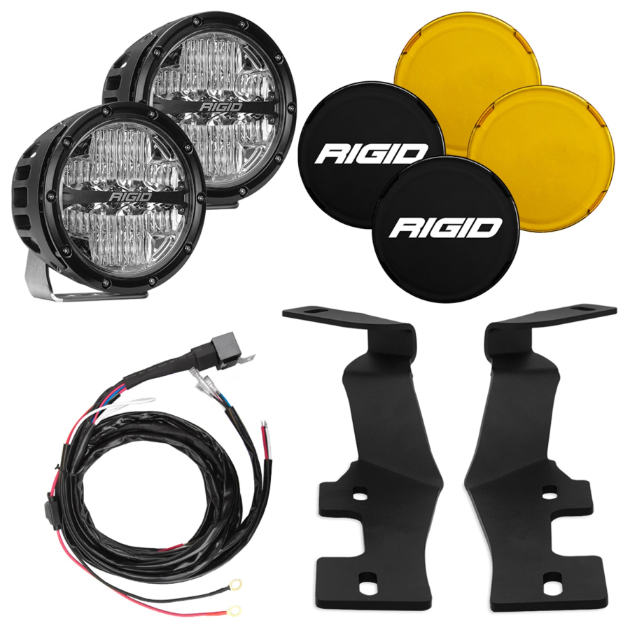 Rigid Industries - RIGID 2019+Dodge RAM 2500/3500 A-Pillar 6in. 360-Series LED Light Kit - 46720