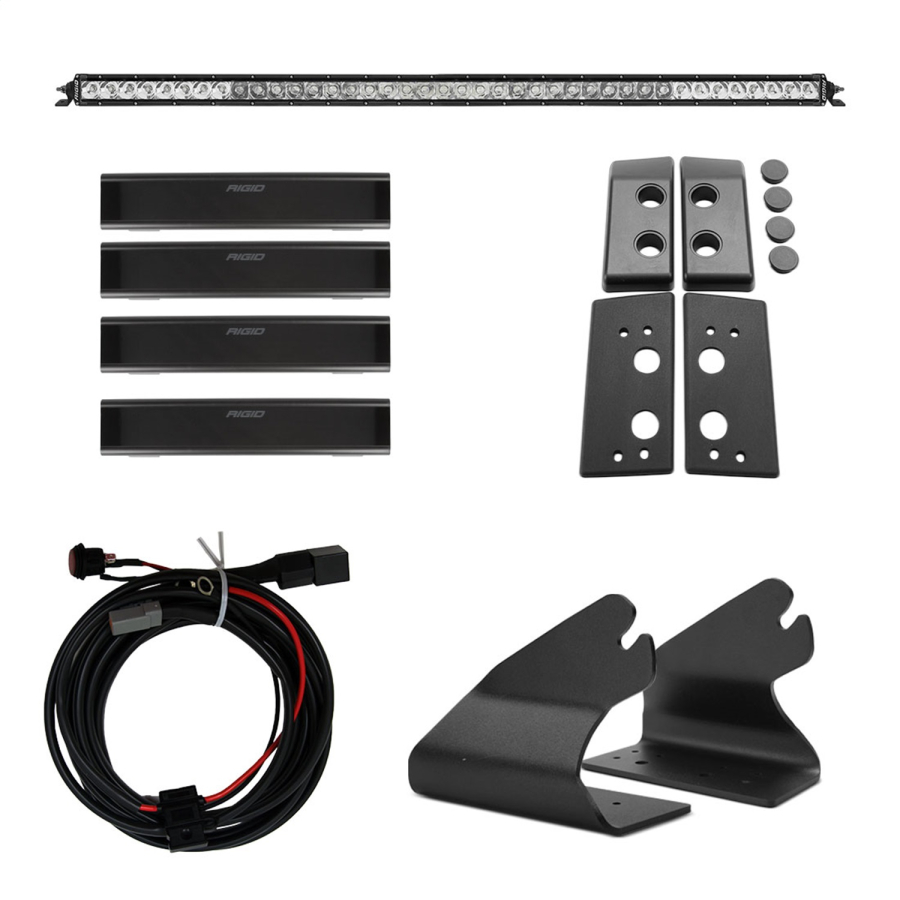 Rigid Industries - Rigid Industries 2021 Bronco Roof Line Light Kit with a SR Spot/Flood Combo Bar Included - 46724