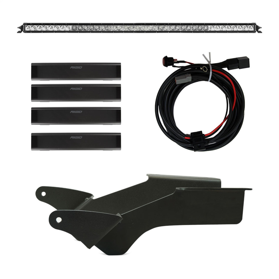 Rigid Industries - Rigid Industries 2021 Bronco Roof Rack Light Kit with a SR Spot/Flood Combo Bar Included - 46726