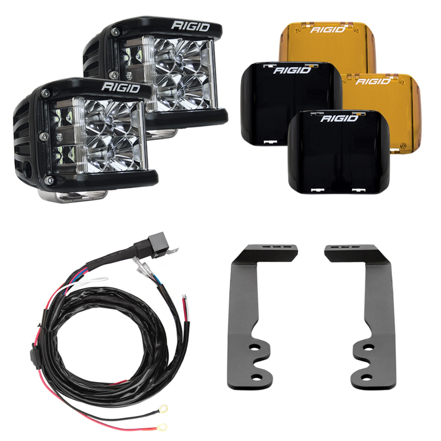 Rigid Industries - Rigid Industries 2022+Toyota Tundra D-SS Series A-Pillar Lighting Kit - 46808