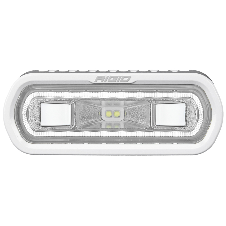 Rigid Industries - Rigid Industries SR-L Series Marine Spreader Pod 2 Wire Surface Mount White With White Halo - 51100