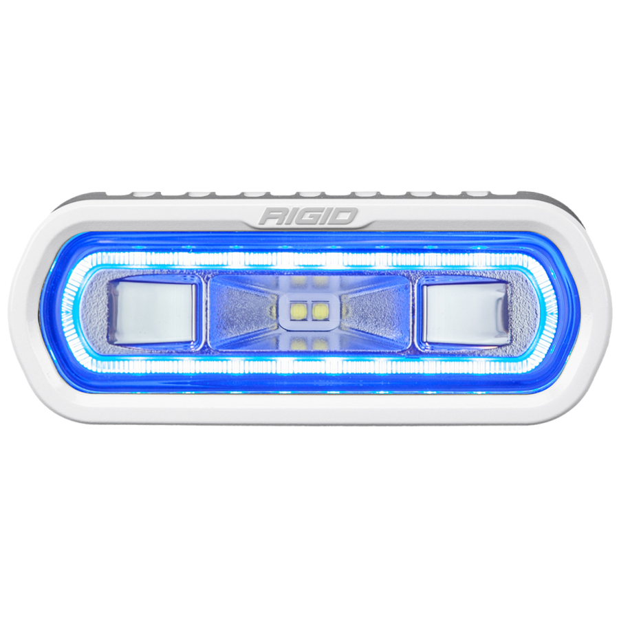 Rigid Industries - Rigid Industries SR-L Series Marine Spreader Pod 2 Wire Surface Mount White With Blue Halo - 51101