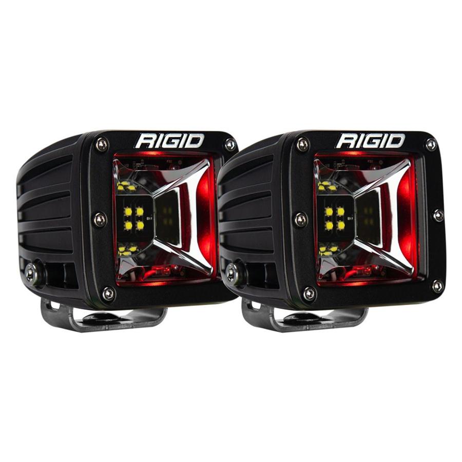 Rigid Industries - Rigid Industries RADIANCE SCENE RED BACKLIGHT SURFACE MOUNT PAIR - 68202