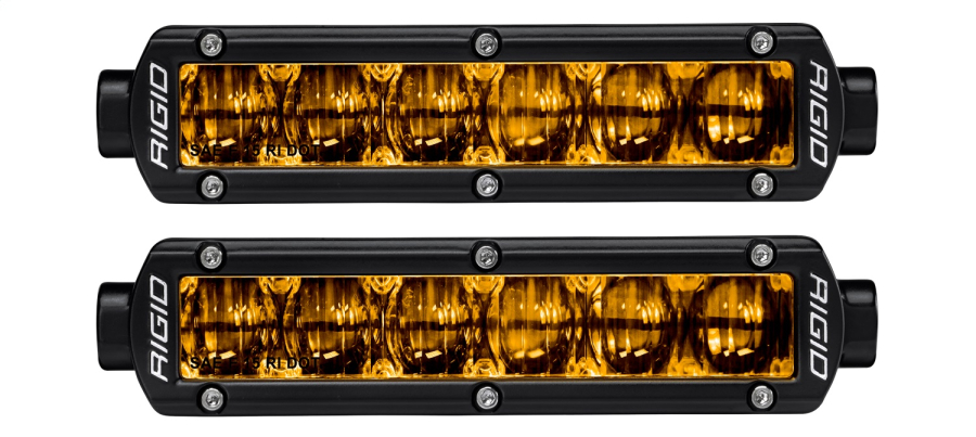 Rigid Industries - Rigid Industries SR-SERIES PRO DOT/SAE J583 6INCH FOG LIGHT SELECTIVE YELLOW SURFACE MOUNT PAIR - 906704