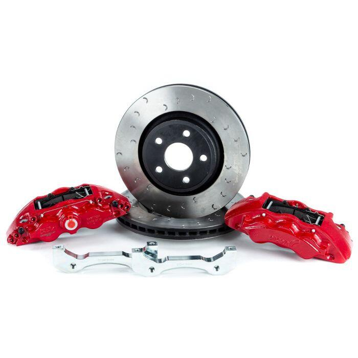 Alcon - ALCON BRAKE KIT, JEEP JL FRONT, DANA 44, 5X5", 6 PISTON CALIPERS, 350X32MM ROTORS - BKF1551K06