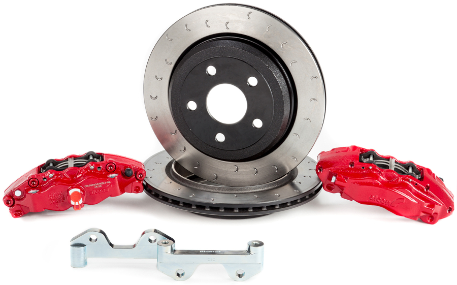 Alcon - ALCON BRAKE KIT, JEEP JK/JL REAR, DANA 44, 5X5", 4 PISTON CALIPERS, 330X22MM ROTORS - BKR5059D12