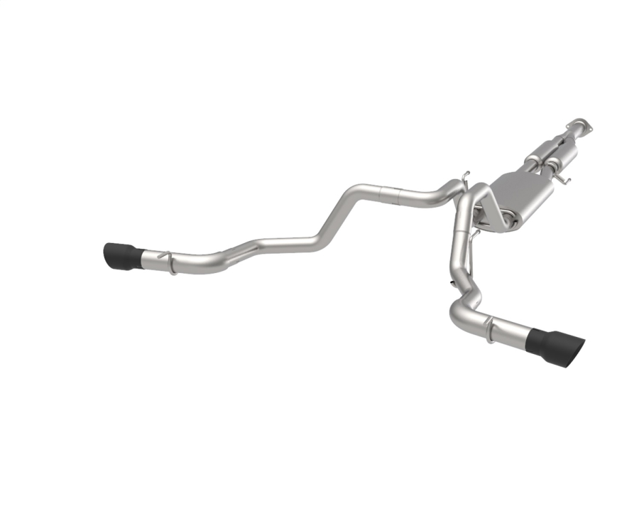 Kooks Custom Headers - Kooks Custom Headers Dual Side Exit Cat-Back w/Black Tips. 2021+F150 2.7L/3.5L/5.0L - 13704240