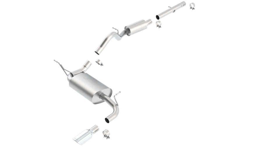 Borla - BORLA TOURING CAT-BACK(TM) EXHAUST SYSTEM 2012-2018 JEEP WRANGLER 3.6L JK V6 AUTOMATIC/ MANUAL TRANSMISSION 4 WHEEL DRIVE 2 DOOR. - 140462