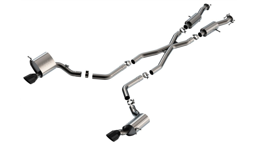 Borla - BORLA S-TYPE CAT-BACK(TM) EXHAUST SYSTEM 2015-2021 JEEP GRAND CHEROKEE SRT 6.4L V8 AUTOMATIC TRANSMISSION ALL WHEEL DRIVE 4 DOOR. - 140632CB