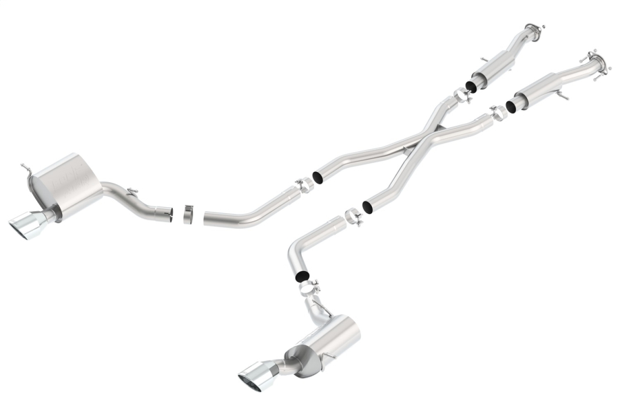 Borla - BORLA ATAK CAT-BACK EXHAUST SYSTEM FOR 2015-2021 JEEP GRAND CHEROKEE SRT 6.4L V8 AUTOMATIC TRANSMISSION ALL WHEEL DRIVE 4 DOOR. - 140633