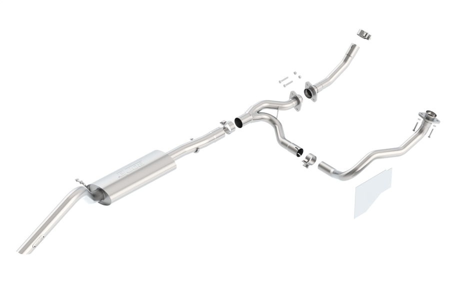 Borla - BORLA S-TYPE CAT-BACK(TM) EXHAUST SYSTEM 2012-2018 JEEP WRANGLER JK 3.6L V6 AUTOMATIC/ MANUAL TRANSMISSION 2 & 4 WHEEL DRIVE 2 DOOR. CLIMBER SYSTEM. - 140644