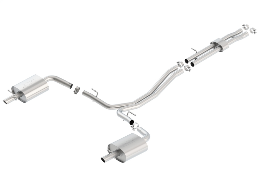 Borla - BORLA S-TYPE CAT-BACK(TM) EXHAUST SYSTEM 2016-2017 FORD EXPLORER SPORT 3.5L V6 ECOBOOST AUTOMATIC TRANSMISSION ALL WHEEL DRIVE 4 DOOR. - 140659