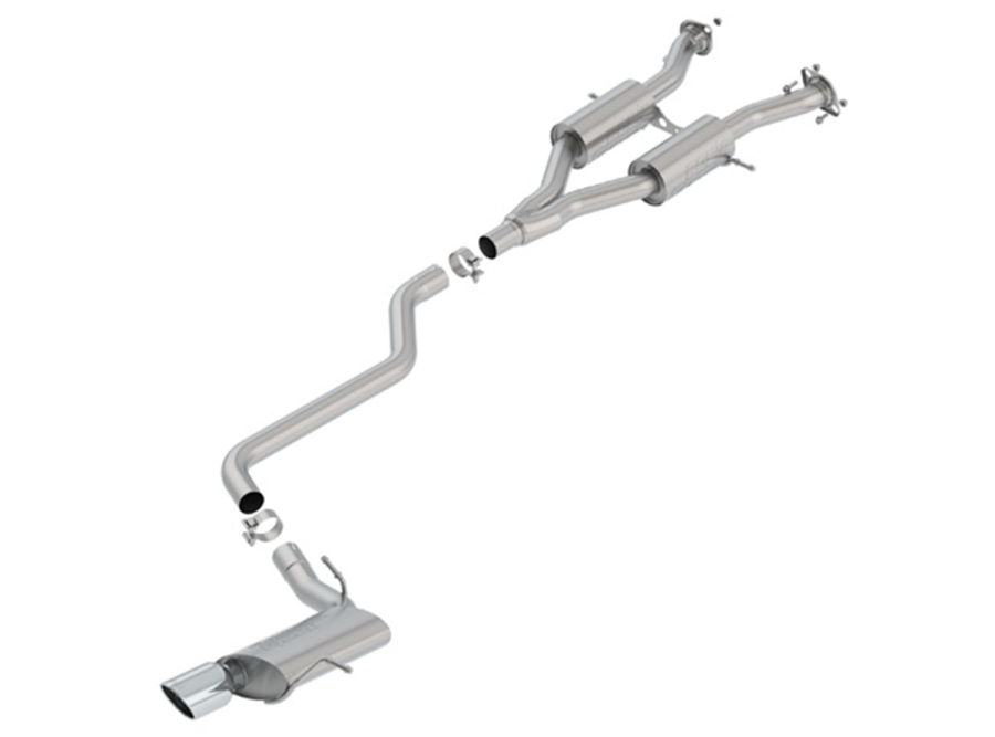 Borla - BORLA S-TYPE CAT-BACK EXHAUST SYSTEM FOR 2014-2021 JEEP GRAND CHEROKEE 3.6L V6 AUTOMATIC TRANSMISSION ALL WHEEL DRIVE 4 DOOR. - 140748