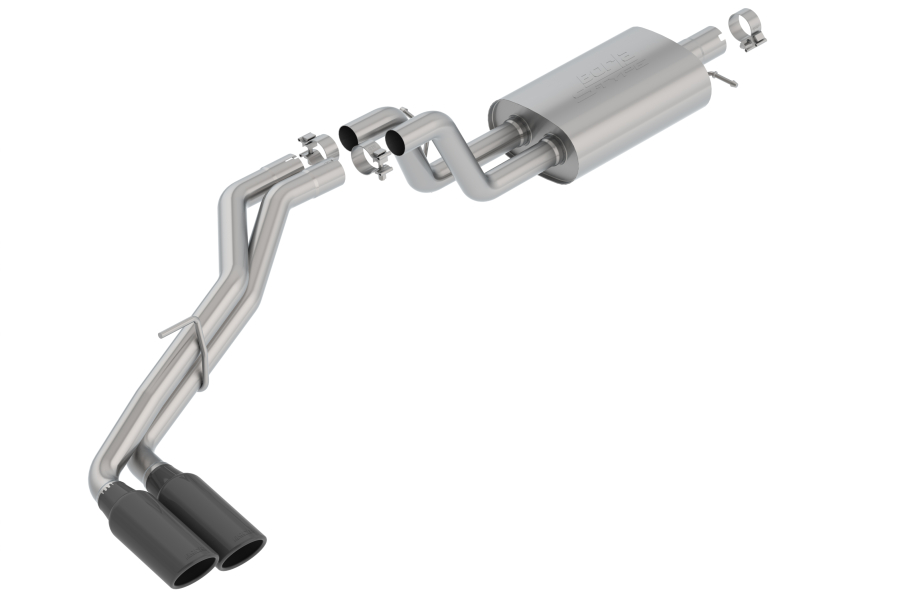 Borla - BORLA S-TYPE CAT-BACK(TM) EXHAUST SYSTEM 2019-2022 FORD RANGER 2.3L 4 CYL. AUTOMATIC TRANSMISSION 2 & 4 WHEEL DRIVE 2 AND 4 DOOR 127" WHEELBASE. - 140789BC