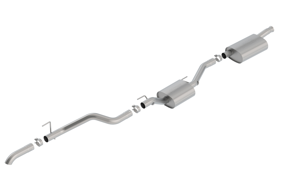 Borla - BORLA TOURING CAT-BACK(TM) EXHAUST SYSTEM 2020-2022 JEEP GLADIATOR 3.6L V6 AUTOMATIC/ MANUAL TRANSMISSION 4 WHEEL DRIVE 4 DOOR CREW CAB. - 140808