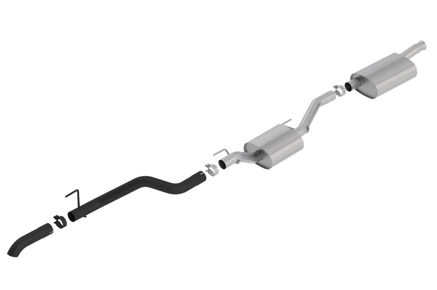 Borla - BORLA TOURING CAT-BACK(TM) EXHAUST SYSTEM 2020-2022 JEEP GLADIATOR 3.6L V6 AUTOMATIC/ MANUAL TRANSMISSION 4 WHEEL DRIVE 4 DOOR CREW CAB. - 140808CB