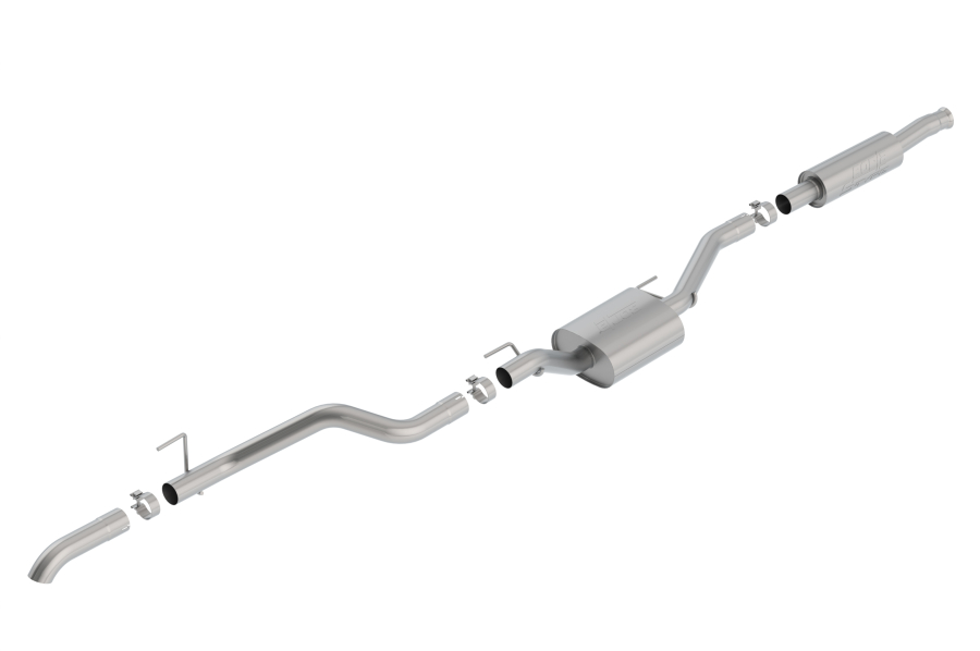 Borla - BORLA S-TYPE CAT-BACK(TM) EXHAUST SYSTEM 2020-2022 JEEP GLADIATOR 3.6L V6 AUTOMATIC/ MANUAL TRANSMISSION 4 WHEEL DRIVE 4 DOOR CREW CAB. - 140809