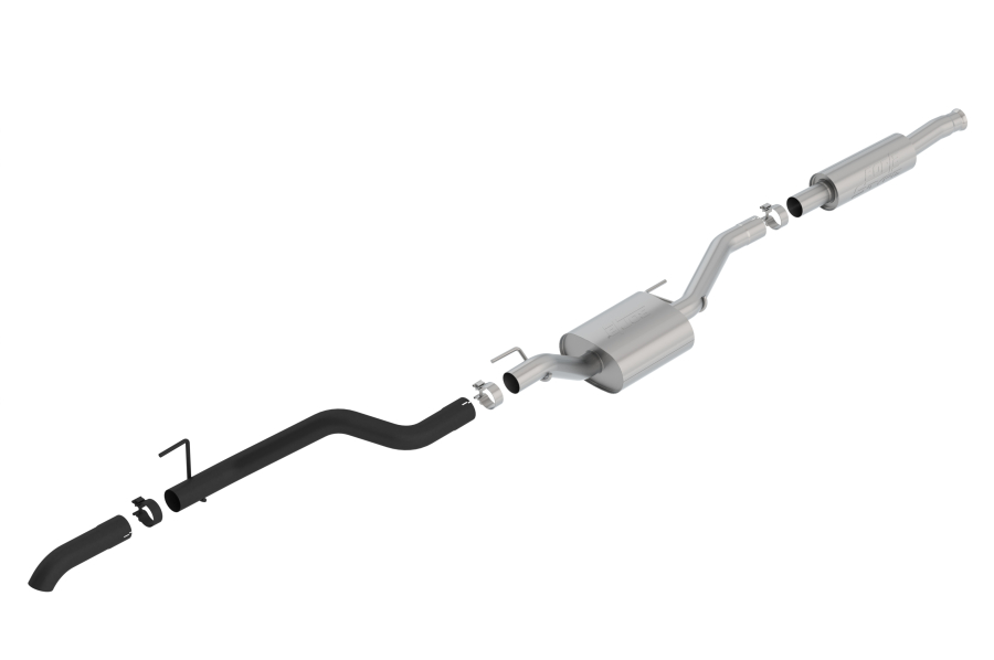 Borla - BORLA S-TYPE CAT-BACK(TM) EXHAUST SYSTEM 2020-2022 JEEP GLADIATOR 3.6L V6 AUTOMATIC/ MANUAL TRANSMISSION 4 WHEEL DRIVE 4 DOOR CREW CAB. - 140809CB