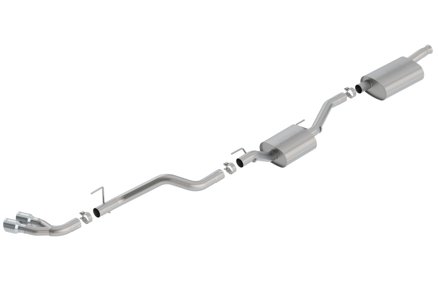 Borla - BORLA TOURING CAT-BACK(TM) EXHAUST SYSTEM 2020-2022 JEEP GLADIATOR 3.6L V6 AUTOMATIC/ MANUAL TRANSMISSION 4 WHEEL DRIVE 4 DOOR CREW CAB. - 140811