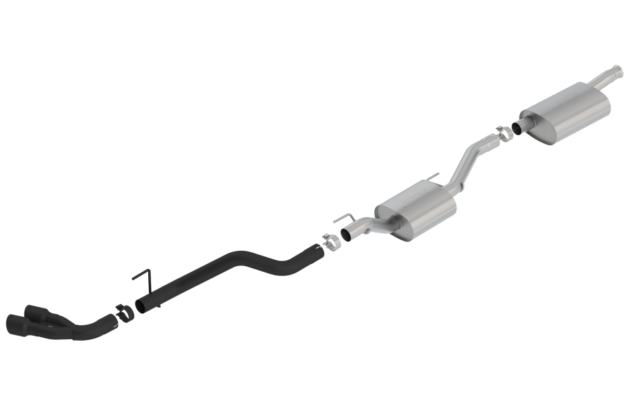 Borla - BORLA TOURING CAT-BACK(TM) EXHAUST SYSTEM 2020-2022 JEEP GLADIATOR 3.6L V6 AUTOMATIC/ MANUAL TRANSMISSION 4 WHEEL DRIVE 4 DOOR CREW CAB. - 140811CB