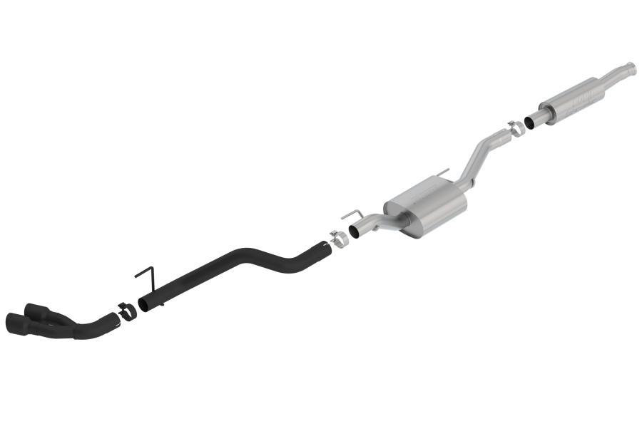 Borla - BORLA S-TYPE CAT-BACK(TM) EXHAUST SYSTEM 2020-2022 JEEP GLADIATOR 3.6L V6 AUTOMATIC/ MANUAL TRANSMISSION 4 WHEEL DRIVE 4 DOOR CREW CAB. - 140812CB