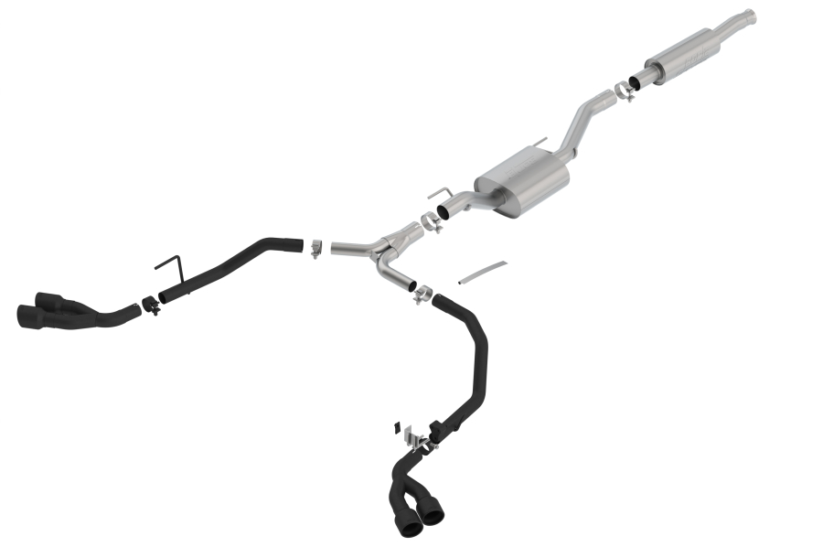 Borla - BORLA S-TYPE CAT-BACK(TM) EXHAUST SYSTEM 2020-2022 JEEP GLADIATOR 3.6L V6 AUTOMATIC/ MANUAL TRANSMISSION 4 WHEEL DRIVE 4 DOOR CREW CAB. - 140815CB