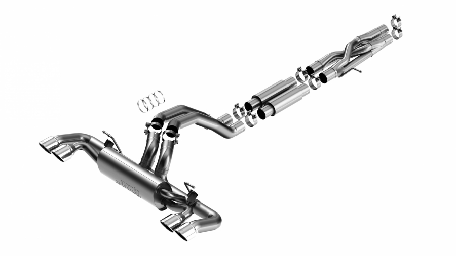 Borla - BORLA S-TYPE CAT-BACK(TM) EXHAUST SYSTEM 2021-2022 JEEP WRANGLER RUBICON 392 JLU 6.4L V8 AUTOMATIC TRANSMISSION 4 WHEEL DRIVE 4 DOOR. - 140892