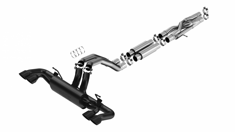 Borla - BORLA ATAK(R) CAT-BACK(TM) EXHAUST SYSTEM 2021-2022 JEEP WRANGLER RUBICON 392 JLU 6.4L V8 AUTOMATIC TRANSMISSION 4 WHEEL DRIVE 4 DOOR. - 140893CB