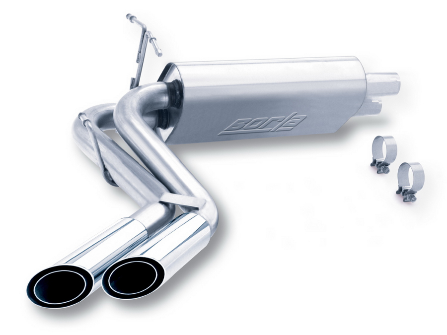 Borla - BORLA S-TYPE CAT-BACK EXHAUST SYSTEM FOR 1999-2004 FORD F-150 LIGHTNING 5.4L V8 SUPERCHARGED AUTOMATIC TRANSMISSION 2WD 2 DOOR REGULAR CAB-SHORT BED (78"). - 14872