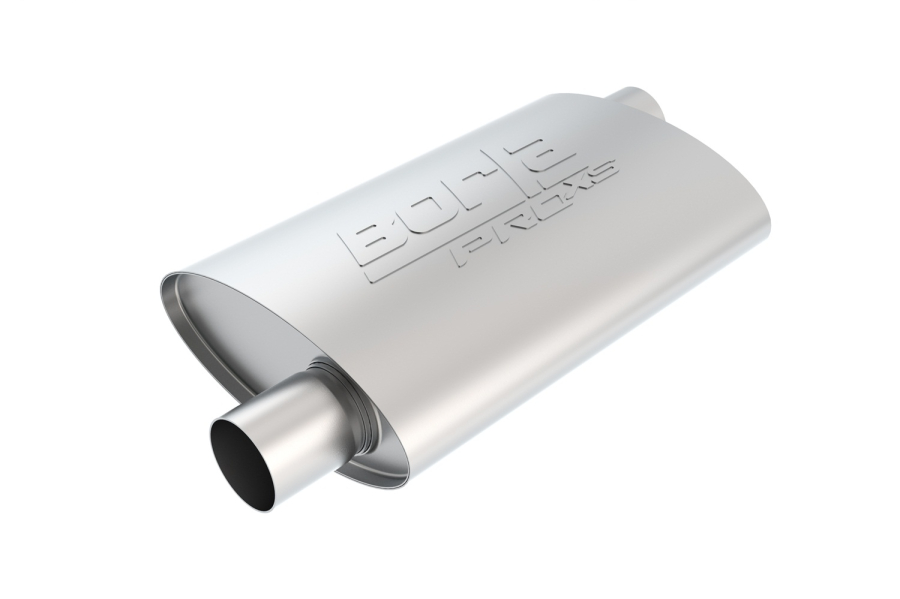 Borla - BORLA PROXS MUFFLER 2" OFFSET INLET/ 2" OFFSET OUTLET, 14" X 9.5" OVAL, 14" LONG BODY, 19" OVERALL LENGTH. UNIVERSAL PART. REVERSIBLE DESIGN. - 40346