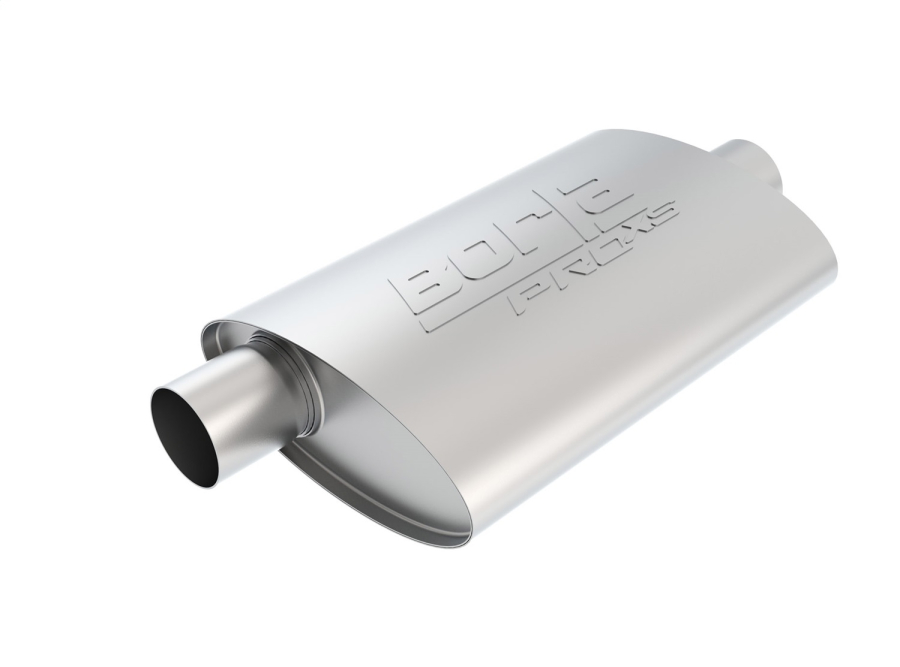 Borla - BORLA PROXS MUFFLER 2.5" OFFSET INLET/ 2.5" CENTER OUTLET, 4" X 9.5" OVAL, 14" LONG BODY, 19" OVERALL LENGTH. UNIVERSAL PART. REVERSIBLE DESIGN. - 40358