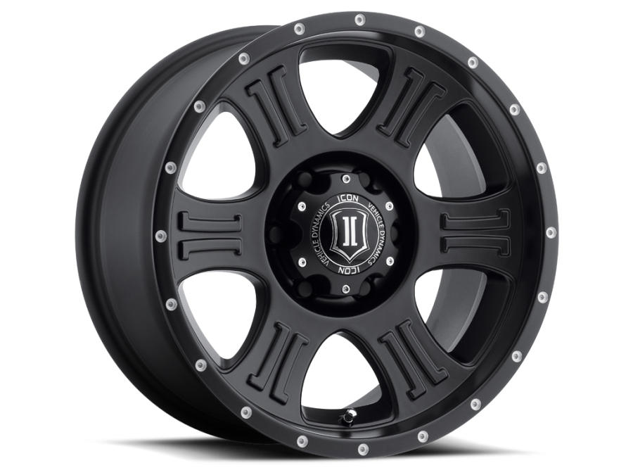 ICON Alloys - SHIELD SATIN BLACK 20X9 8X6.5 +19mm