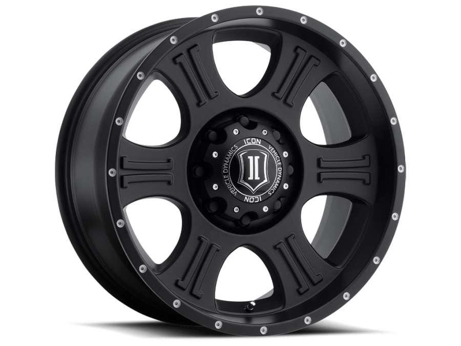 ICON Alloys - SHIELD SATIN BLACK MACHINED 20X9 5X150 +16mm