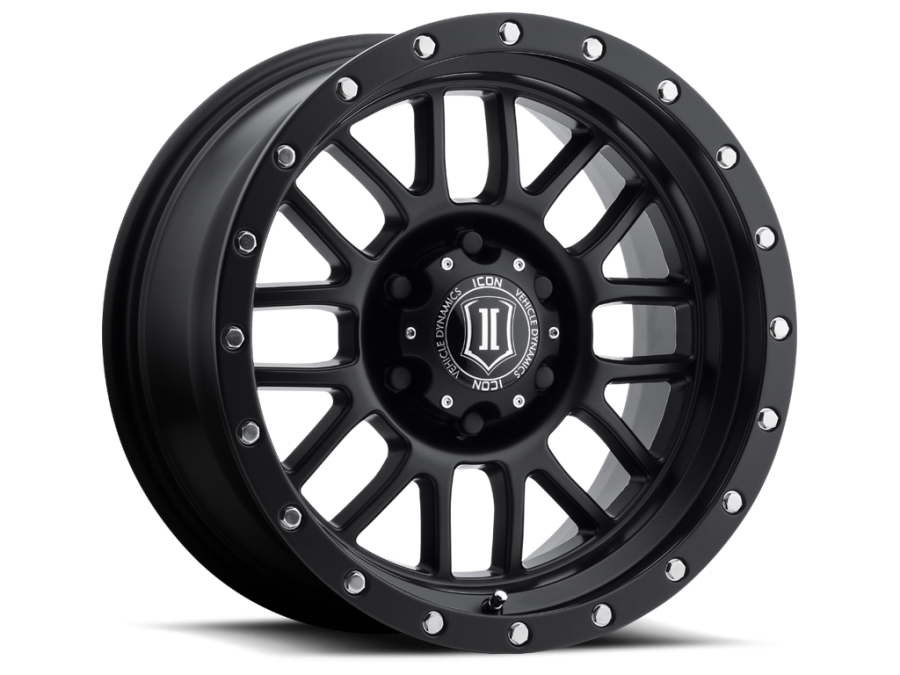 ICON Alloys - ALPHA SATIN BLACK 17X8.5 6X135 +6mm