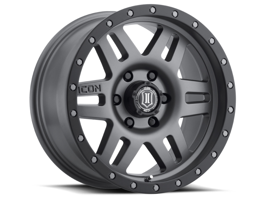 ICON Alloys - THRUST SATIN BLACK 17X8.5 6X135 +6mm