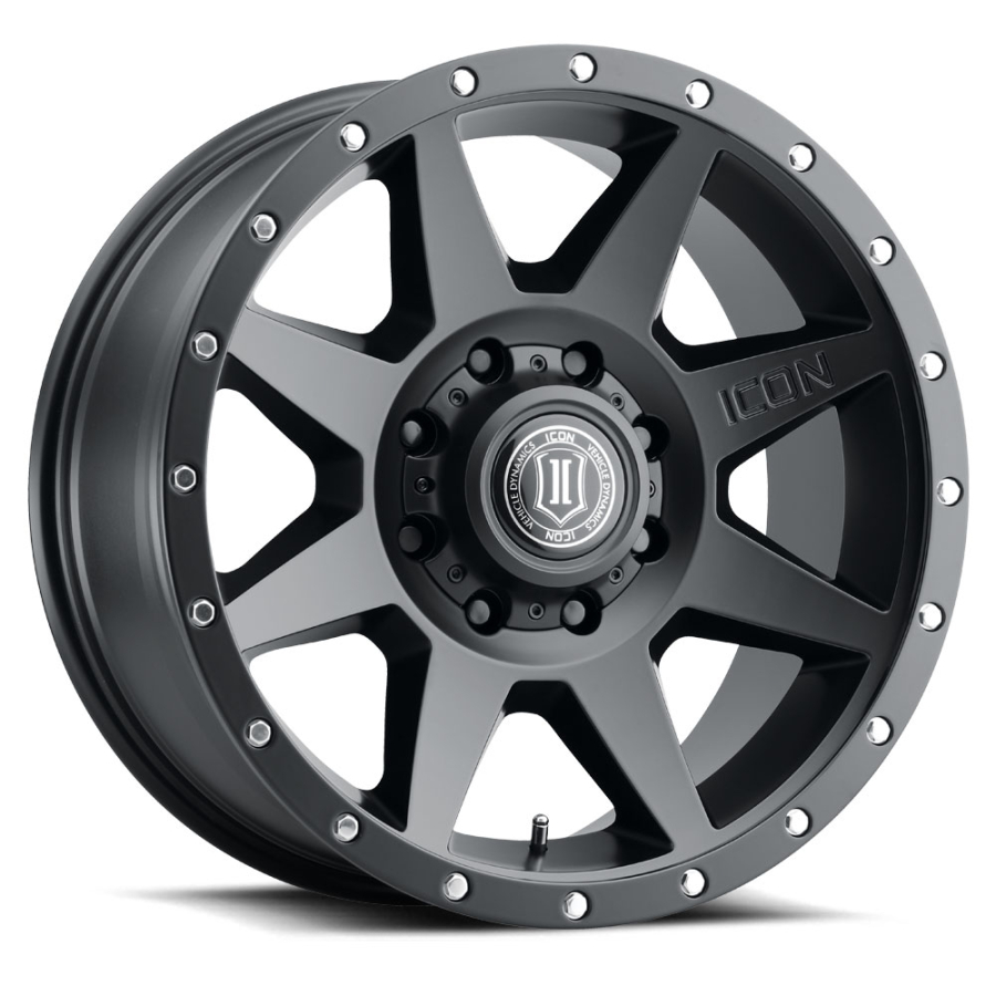 ICON Alloys - REBOUND SATIN BLACK 17X8.5 6X5.5 0mm