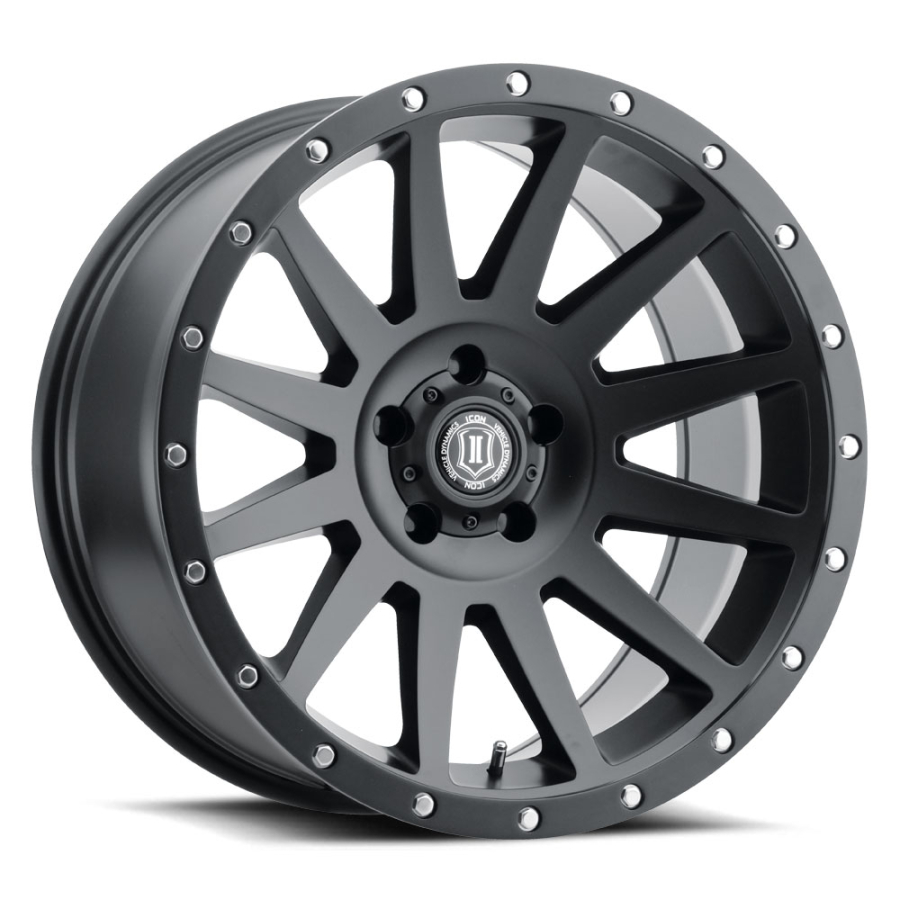 ICON Alloys - COMPRESSION SATIN BLACK 20X10 6X5.5 -19mm